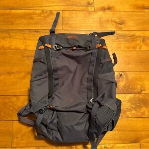 REI Dark Gray and Orange Backpack